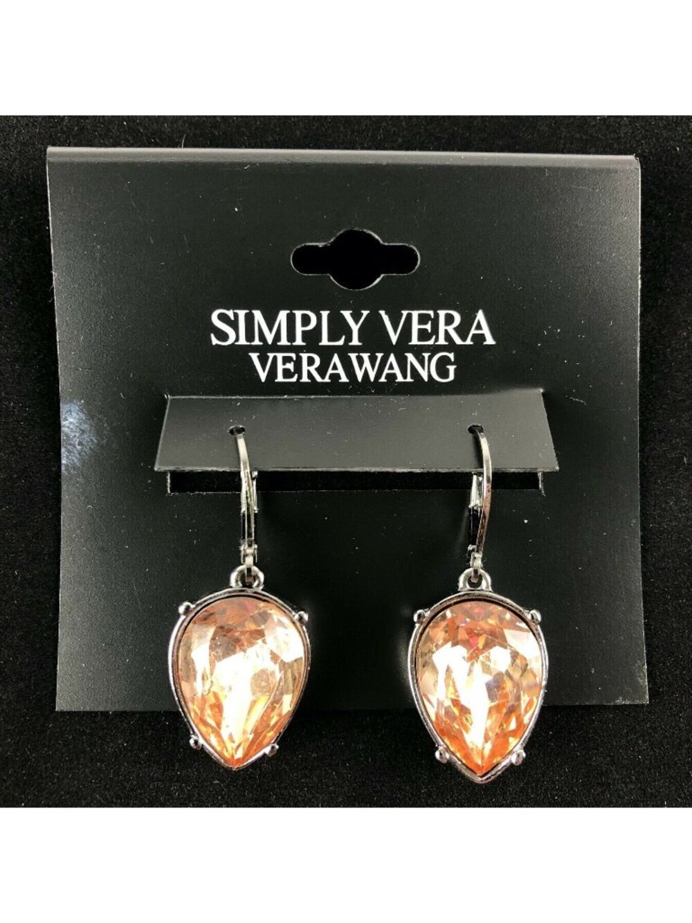 Simply Vera by Vera Wang Earrings Silver-tone Pinkish Orange